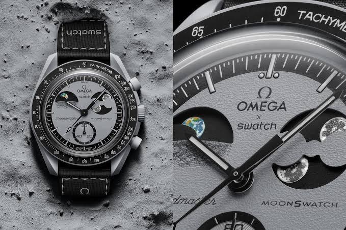 Swatch x Omega Bioceramic Mission To Earthphase Grey Black - Image 2